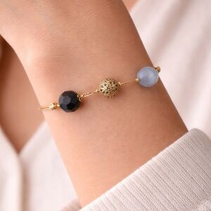 Premier Designs Vintage Gold Tone Beaded Bracelet (BR333/2)